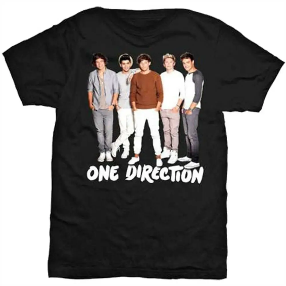 

Large Women's One Direction T-shirt - 1d Band Standing Official Womens NewMen Women Unisex tshirt Free Shipping