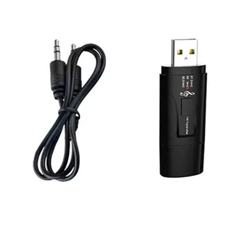 

Usb Car Fm Mp3 Transmitter 3.5Aux Wireless Receiver Dual Output Standing Voice Call Cigarette Lighter Wireless 5.0 Bag Package