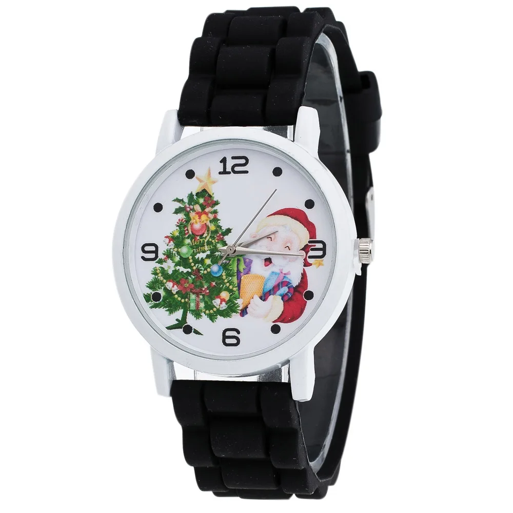 

Children's Christmas Watch Christmas Gift Boy Girl Color Fashion Leather Hand Strap Silicone Strap Watch    50*