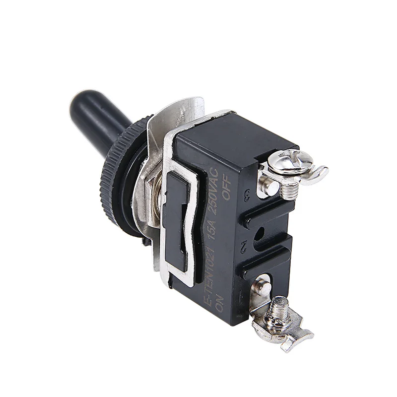 12V ON/OFF Small SPST Toggle Switch Miniature With Waterproof Cover Heavy Duty 