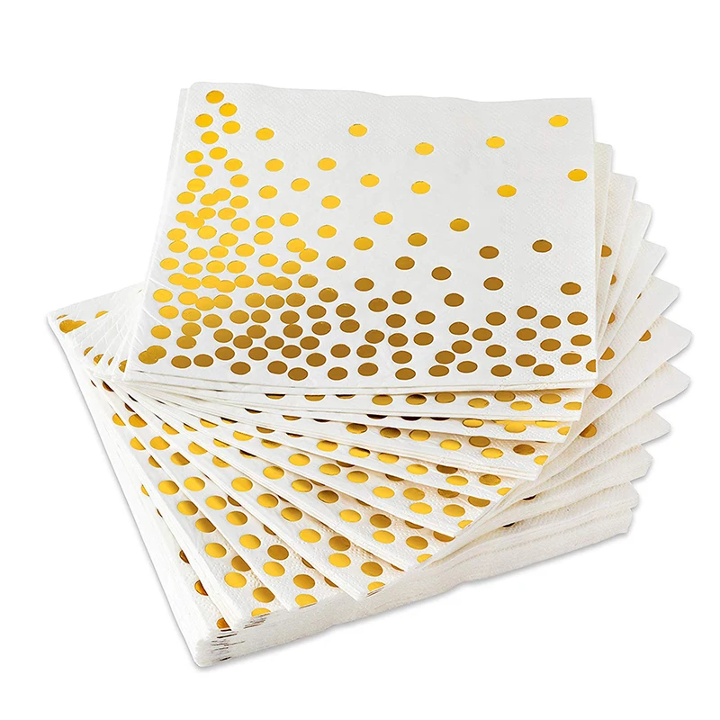 GOLD DOT NAPKIN (6)