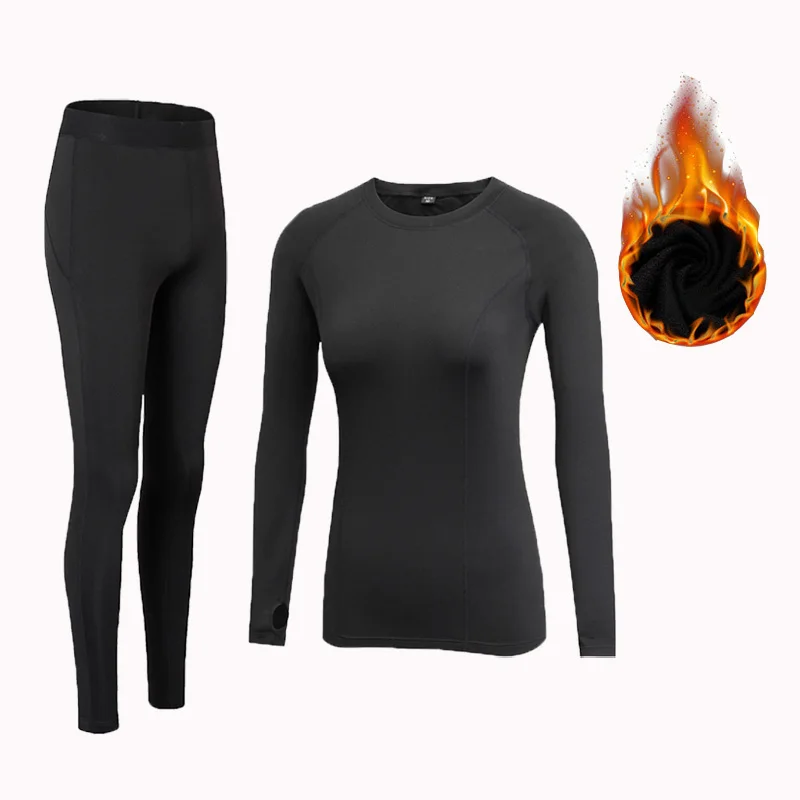 O Neck Shirt Base Women Thermal Underwear Long Johns for Women Thermal Clothing Second Skin Winter Female Suit thermal underwear sets