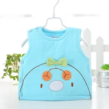 Осенне-зимний детский жилет; новая стильная теплая верхняя одежда; одежда без рукавов для младенцев; плотный теплый детский жилет из чистого хлопка