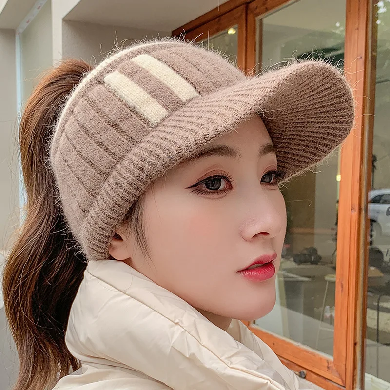 Winter Hat for Women Empty Top Baseball Caps Fashion Female Autumn Warm Casual Visor Caps Outdoor Bicycle Sports Hats