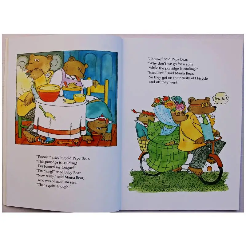 Goldilocks and the Three Bears Джеймс Маршалл Обучающая книга с изображениями на английском