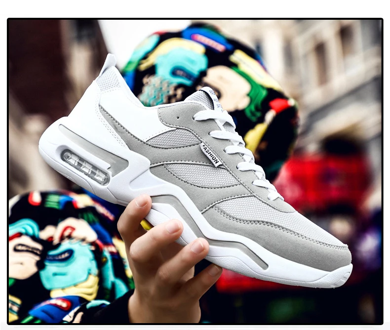 M- Casual tide shoes lightweight cushioning wear-resistant breathable cushions with outdoor personality wild men's shoes