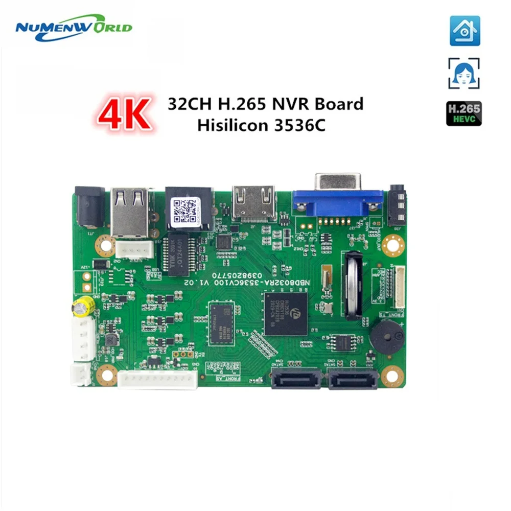 32CH 5MP NVR материнская плата сетевой видеорегистратор безопасности H.265 32 канала 5.0MP