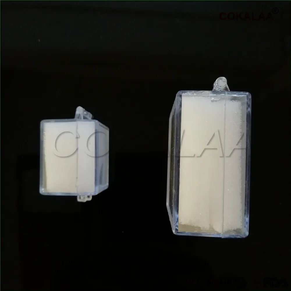 50 шт. стоматологические лабораторные инструменты стоматологические пластиковые транспортировочные коробки/корона Транспортировочная коробка с пенными вставками для одной короны и моста