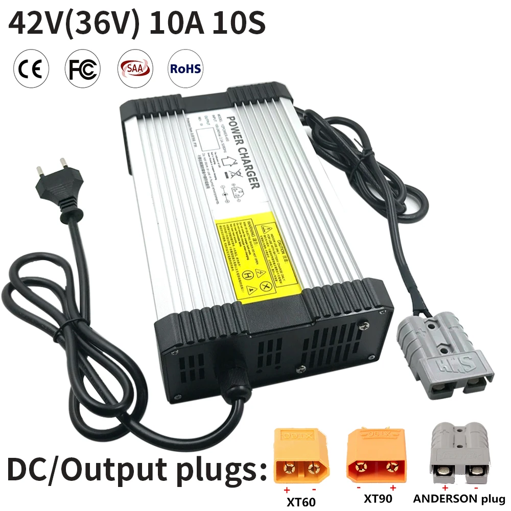 42V 10A 10S Car Charger For 36V Lithium Li-ion Battery Pack Lipo Electric Tool Bike Scooter Ebike Supply Power With CE ROHS