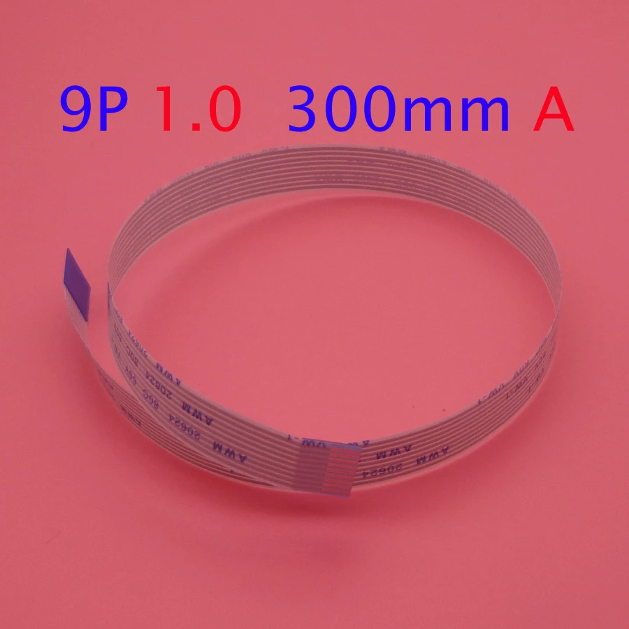 20pcs/lot 9pin Ffc Fpc Flat Flexible Cable 1.0mm Pitch 9 Pin A Forward Length 300mm Ribbon Flex
