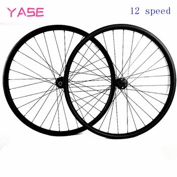 

Speed 12 mountain bike carbon wheelset 29er wheelset 110x15 148x12mm hookless tubuless 27x25mm bicycle disc wheels ruote mtb 29