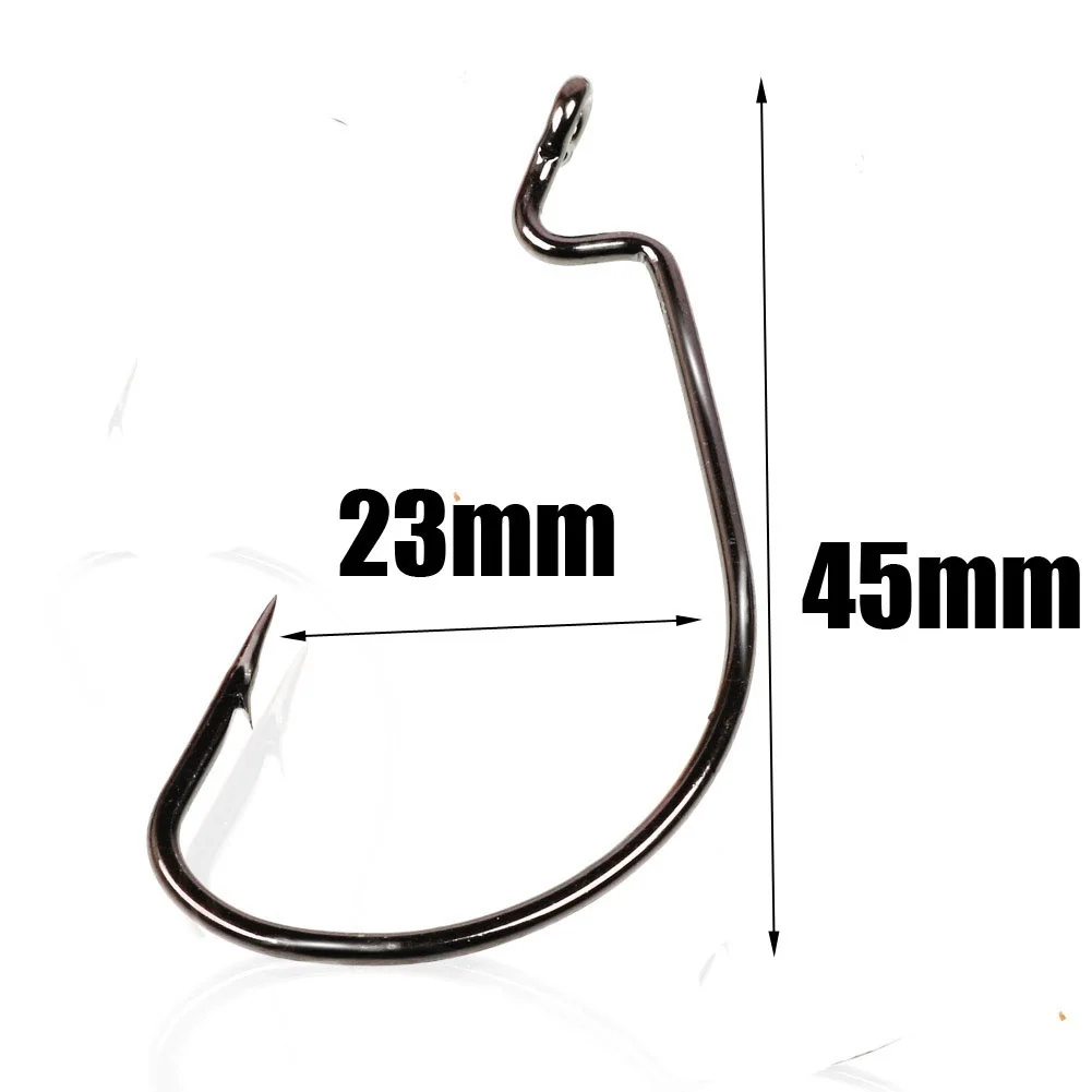 Sougayilang Artificial Worm Fishing Lure Soft Bait with Jig Hooks- 6Pcs Soft Bait& 6Pcs Jig Hooks Artificial Bait