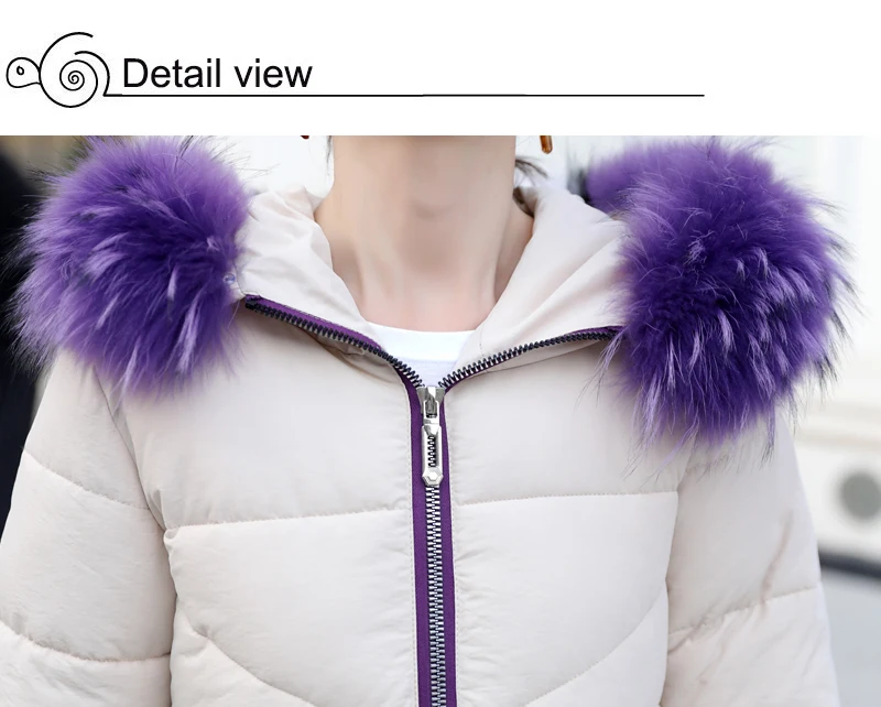 Повседневная женская зимняя куртка, утолщенная Женская куртка с меховым воротником и капюшоном, длинная парка, парки