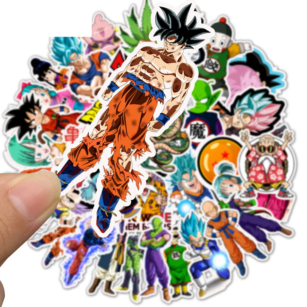 Dragon ball z sun goku saiya водостойкие наклейки из ПВХ для ноутбука, скейтборда, гитары, телефона, автомобиля, мотоцикла, холодильника, ноутбука