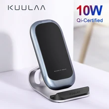 KUULAA Qi Беспроводное зарядное устройство 10 Вт для iPhone X XS 8 XR samsung S9 Xiaomi быстрая Беспроводная зарядная док-станция держатель для телефона зарядное устройство