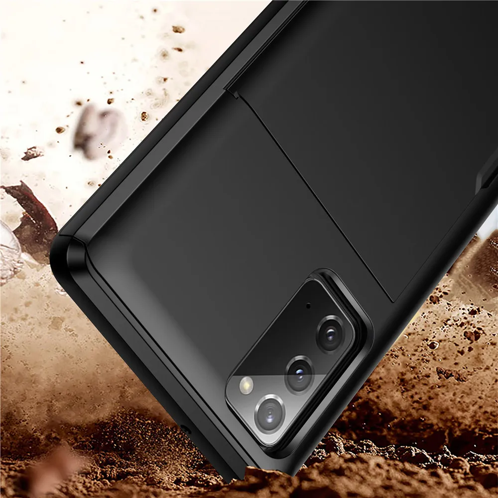 Чехол с карманами для карт Samsung Galaxy S20 FE Note 20 Ultra 9 8 S21 S30 S9 S8 Plus S7 S6|Бамперы| |