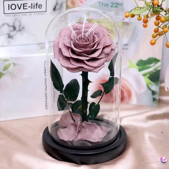 

Preserved Flower Rose Handmade with Beautiful Creative Heart Design Gift for Mother's Day