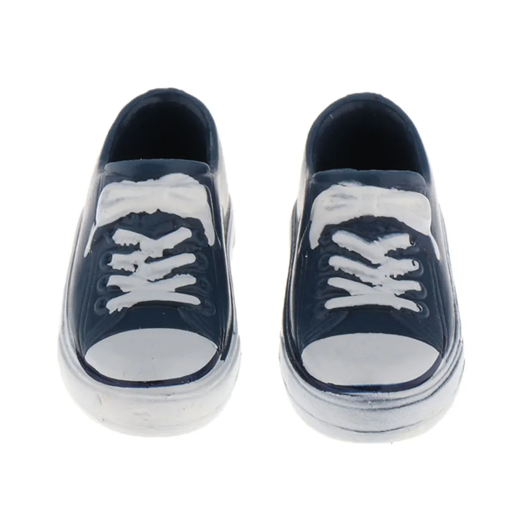 Doll Clothes Accessories - Black Canvas Shoes for 1/6 Girl Dolls for BJD Dolls - Pretend Play Toys for little Girls