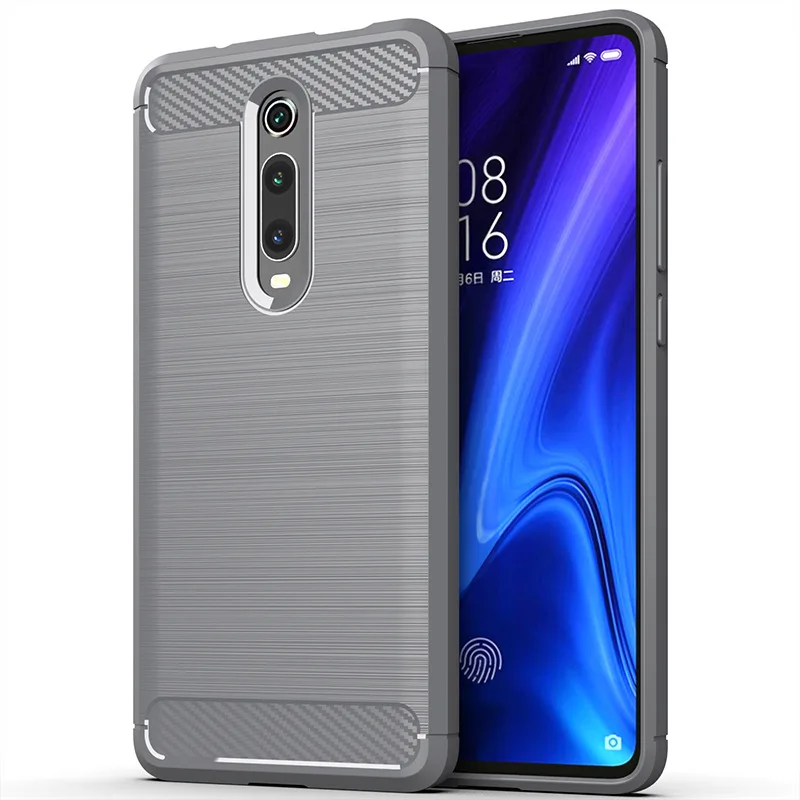 Для Xiaomi Redmi K20 Pro, Премиум чехол, матовый Силиконовый чехол из углеродного волокна, защитная задняя крышка для Redmi K20 Pro, Премиум чехол
