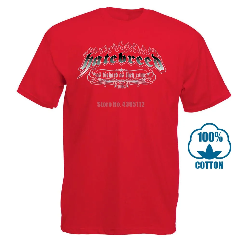 Hatebreed Diehard футболка s m l Xl 2Xl Фирменная Новинка Официальная футболка - Цвет: Красный