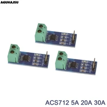 Venda quente acs712 5a 20a 30a gama salão módulo de sensor atual acs712 módulo para arduino 5a 20a 30a