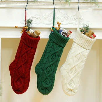 

New Year 2021 Gifts Bag Christmas Stocking Christmas Decorations for Home Navidad Socks Natal Tree Decoration Noel DIY Supplies