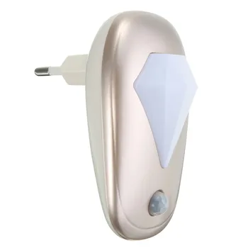 

1PCS 10100-240V Automatic Smart LED Lights Control Auto Sensor Night Light Lamp EU Plug For Bedroom