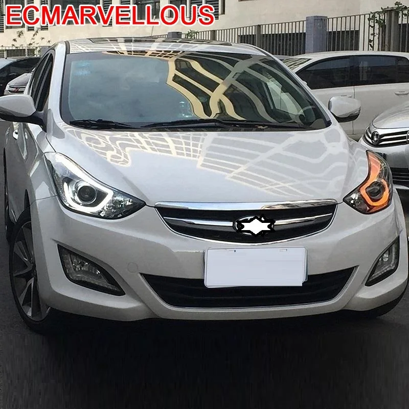 Автомобильные Внешние Luces Neblineros Para Автомобильные светодиодные Drl фары Задние Автомобильные фары в сборе 12 13 14 15 для hyundai Elantra