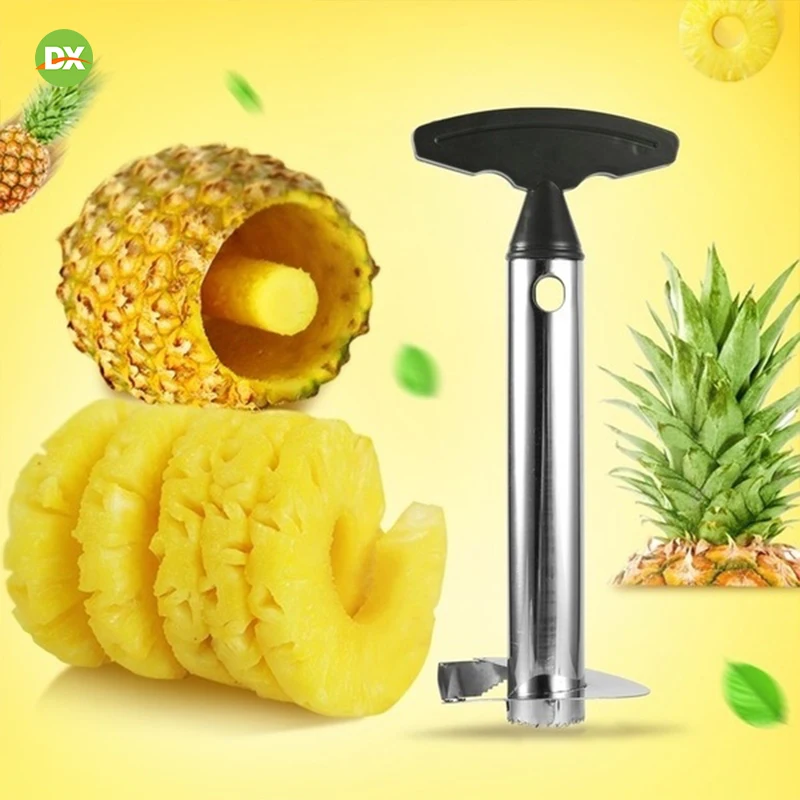 

New Kitchen Stainless Steel Pineapple Peeler Accessories Fruit Knife Slicer Cutter Pineapple Slicers Corer Remover Kitchen Tools