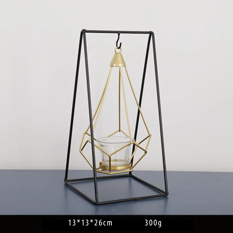 Candlestick C Скандинавский Золотой подсвечник птичья клетка марокканский декор подсвечники свадебные украшения Подсвечники Kandelaar Goud Latarnia LLC122 - Цвет: Candlestick C