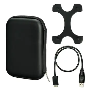 

Case Bag+Micro-USB 3.0 Cable+Silicone Cover For 2.5 inch WD Seagate HDD Hard Disk