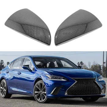 

NEW-2Pcs Carbon Fiber Car Rearview Mirrors Protection Cover Trim for Lexus ES250/300H 2018-2019