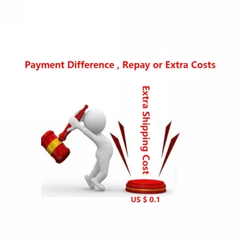 

Payment Difference, Repay the refund, Extra Costs ,Choose the amount you need to pay