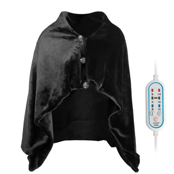 

4W USB DC 5V Heated Shawl Electric Heated Poncho Wrap Blanket With 3 Heat Level 3 Timer Setting
