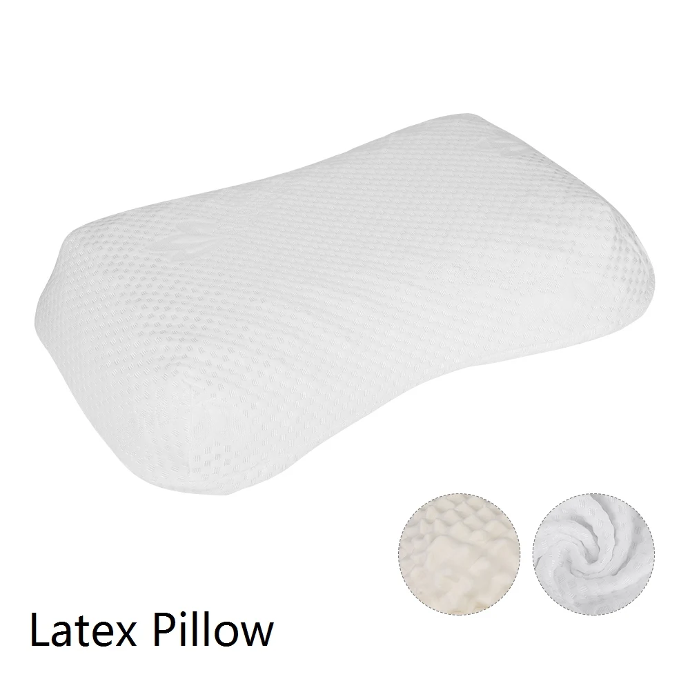 Ортопедическая подушка с эффектом памяти, постельные принадлежности для сна, подушка для шеи, мягкий массажер для медленного отскока, подушка для шейного отдела, забота о здоровье - Color: E-white 58x37cm