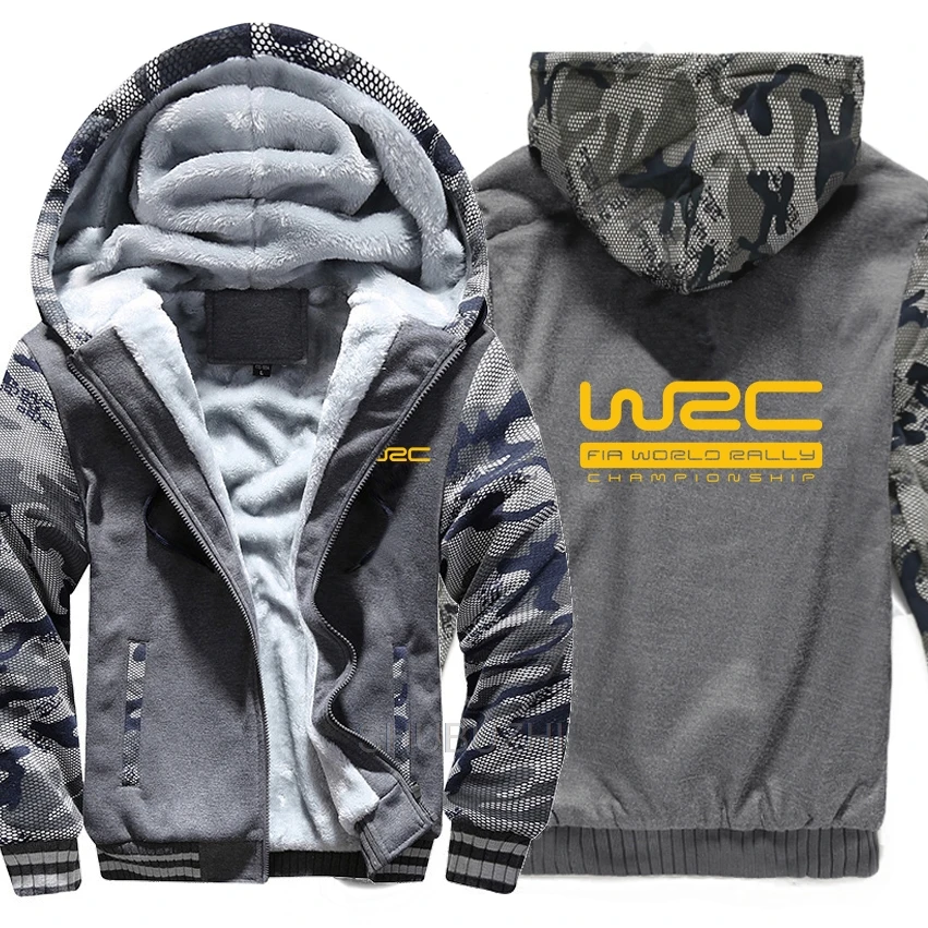 Чемпионат мира по ралли WRC толстовки зимняя камуфляжная куртка с рукавами мужские флисовые толстовки WRC - Цвет: same as picture