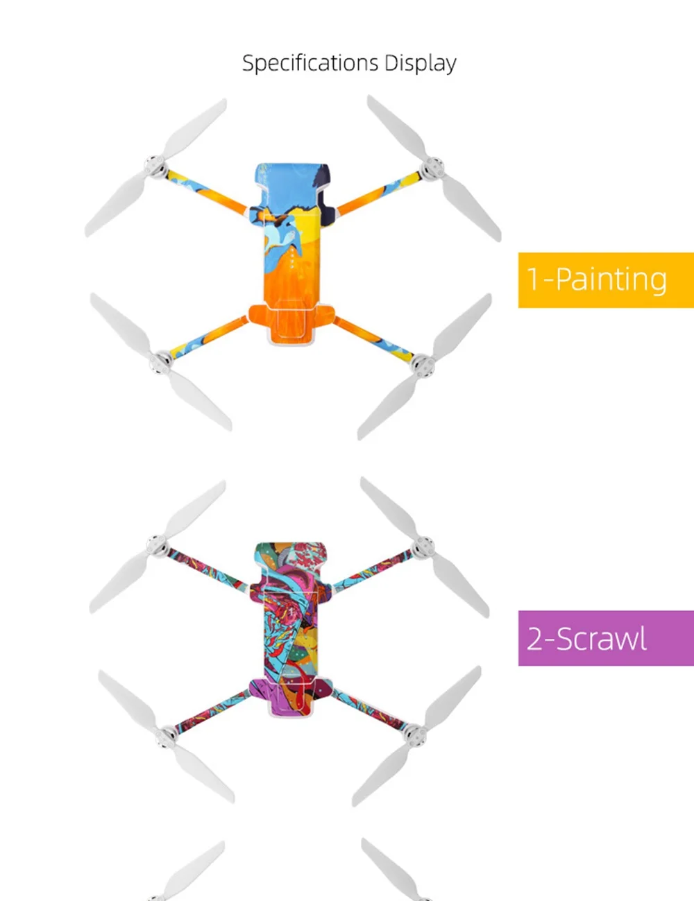 Sunnylife для FIMI X8 SE Drone Body shell Красочные против царапин ПВХ наклейки RC Quadcopter camo запчасти наклейки DIY аксессуары
