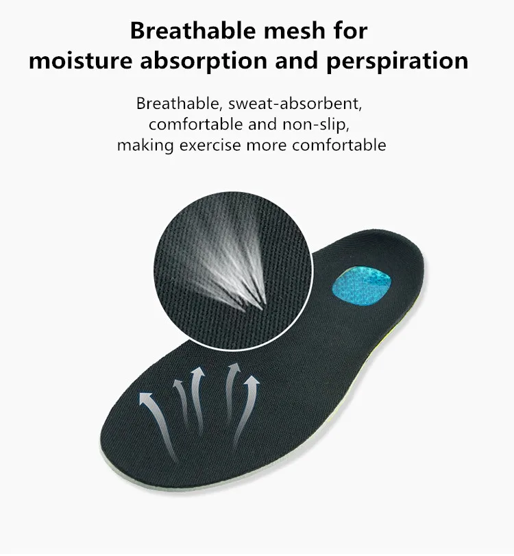 GEL Comfort Sports EVA Insoles Superior Cushioning When Walking & Standing for Daily Wear & Army Work Shoes