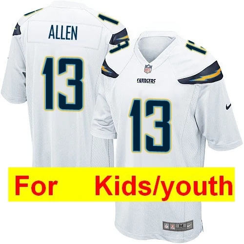 Фиолетовый Молодежная футбольная форма в Лос-анжелесском стиле Joey Bosa LaDainian Tomlinson Philip Rocks Keenan Allen Melvin Gordon - Цвет: Фиолетовый