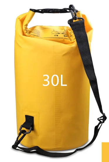 Yellow-30L 5L/10L/15L/20L/30 открытый сухой водонепроницаемый мешок сухой мешок водонепроницаемый плавающий сухой шестерни сумки для лодок Рыбалка рафтинг плавание - Цвет: Yellow-30L