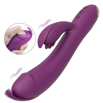 

Rabbit Vibrating Massager Telescopic Tongue Licking Clitoris Stimulator for Female G Point Shocker Wireless Massage Wand