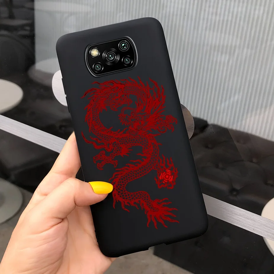 Чехол Poco X3 для Xiaomi NFC силиконовый мягкий черный матовый чехол из ТПУ Для M 3 PocoX3