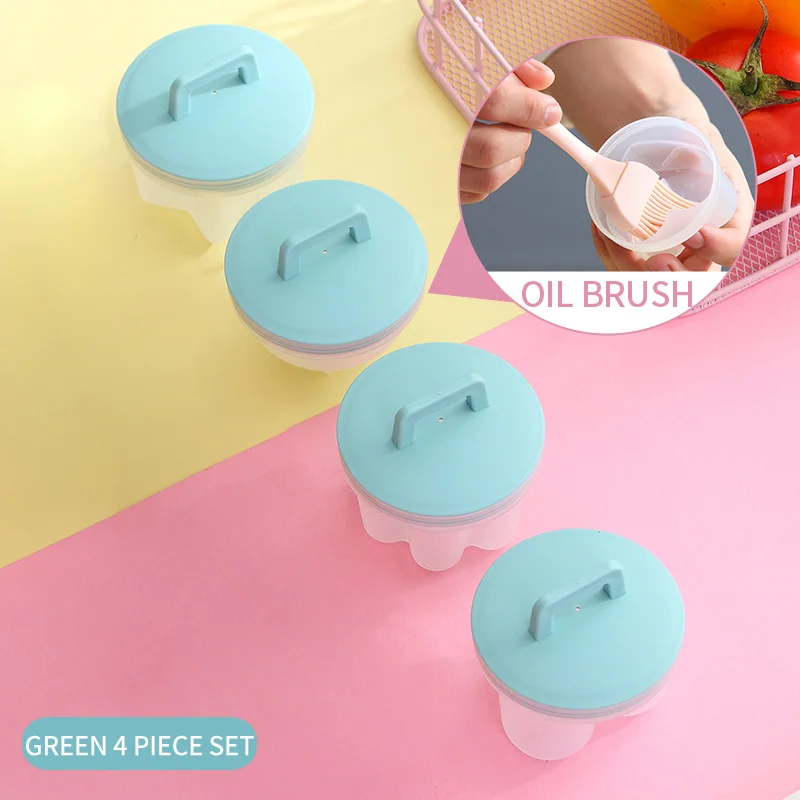 Green-4PC 4 шт./компл. Кухня милый аксессуар для яйцо Пластик яйцеварка яйцо пресс-формы производитель Кухня Плита инструменты Кухня гаджеты для дома - Цвет: Green-4PC