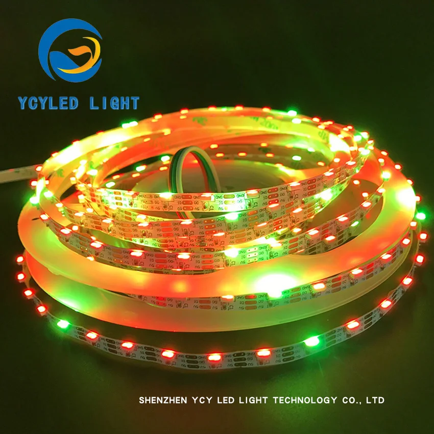 5V 72 светодиодов/m ws2812b SK6812 сбоку излучающих индивидуальных neopixel адресуемых Цифровой пикселей rgb светодиодные ленты ws2812 программируемый Светодиодная лента