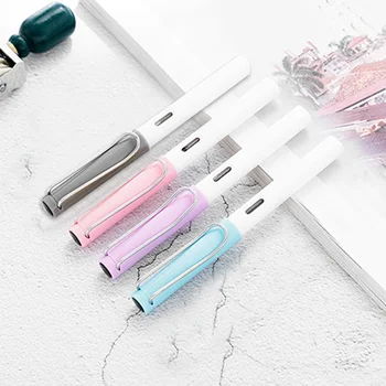 

1PC Luxury Fountain Pen 0.38mm High Quality Ink Pen Metallic Pens For Writing School Office Supplies Correction Stationery