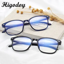 Higodoy Ретро Анти-синие очки Рамка для мужчин винтажные прозрачные очки близорукость синий свет Блокировка женские очки
