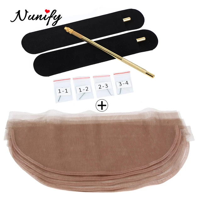 Basic Set for Ventilation. All You Need for Practice.full Lace Wig Cap, Ventilation Needle