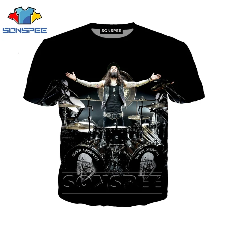 Anime 3d print funny music t shirt Men Women fashion t-shirt drum set sexy kids Harajuku top tee Funny shirts homme tshirt A48 - Цвет: 04