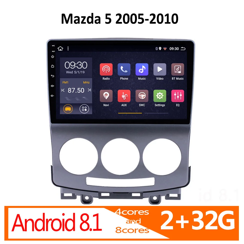 Автомобильное радио 2G + 32G android для Mazda 5 2005 2006 2007 2008 2009 2010 Авторадио coche аудио Авто