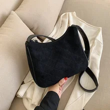 Модная женская замшевая кожаная сумка на плечо, женская сумка для отдыха из нубука, сумка через плечо, сумки-мессенджеры